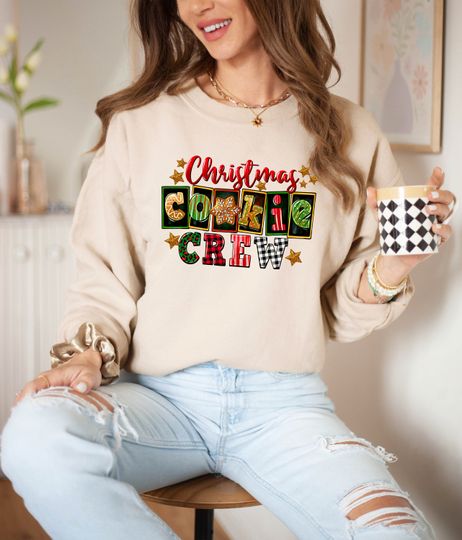 Discover Christmas Cookie Crew Sweatshirt: Holiday Baking Gift