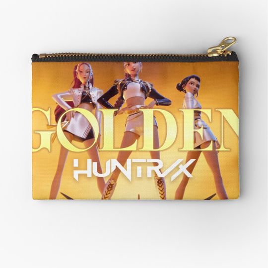 golden huntrix Zipper Pouch