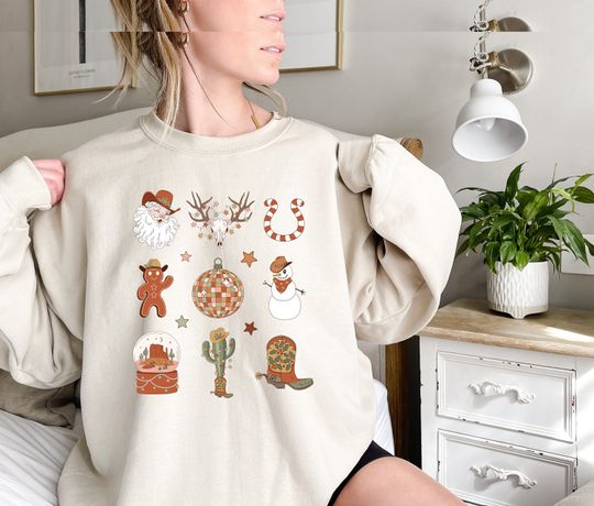 Discover Western Christmas Sweatshirt, Country Christmas Sweatshirt