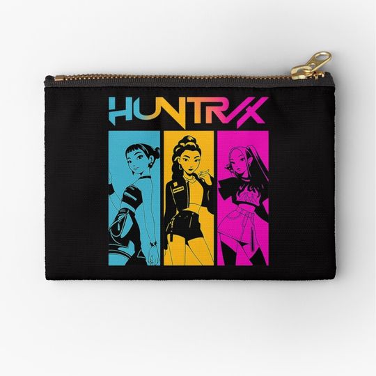 Discover  Kpop Demon Hunters Vintage Huntrix Huntrix Fan Rumi Zoey Mira Kpop Huntrix Zipper Pouch
