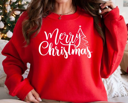 Discover Merry Christmas Sweatshirt: Festive Holiday Cheer