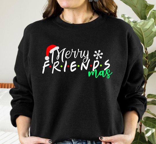Discover Merry Friends Mas Sweatshirt, Friends Xmas Sweater, Friends Mas Christmas Sweatshirt