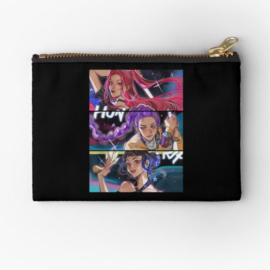 Huntrix Kpop Demon Hunters Zipper Pouch
