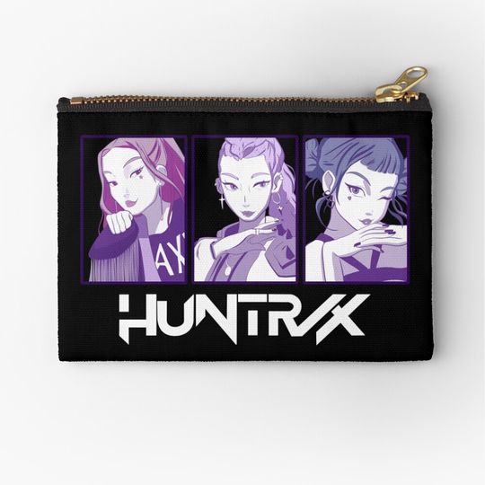 HUNTRIX - HUNTR/X - Ver 3 - Kpop Demon Hunters - Mira, Rumi & Zoey Zipper Pouch