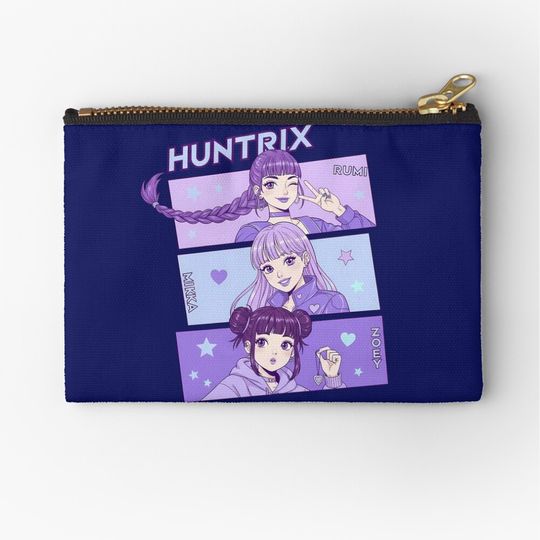 HUNTRIX vs. Saja Boys | K-Pop Demon Hunters Anime Girl Group Zipper Pouch