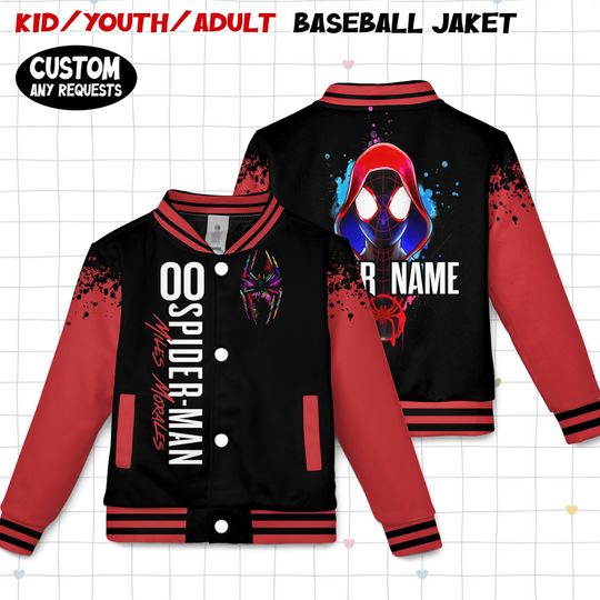Discover Custom Spiderman Varsity Jacket, Kids Varsity Jacket, Spiderman Baseball Jacket, Birthday Boy Gift, Spidey Shirt