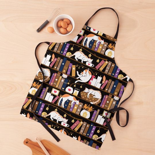 Discover Library cats - caramel chocolate Apron