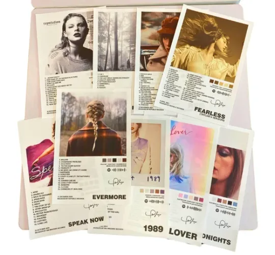 Discover Taylorr Swifts Album Cover Canvas Poster Set 6 Print Unfamed 8x12