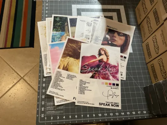 Discover Taylorr Swifts Album Cover Canvas Poster, Set of 12, Wall Decor 8x12, Unhung