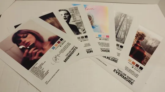 Discover NEW! Set of 6 Taylorr Swifts Album Cover Canvas Print Wall Posters