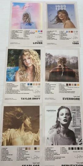 Discover Lot 6 Taylorr Swifts Album Cover Canvas Poster Prints  8x12” Frameable Nice