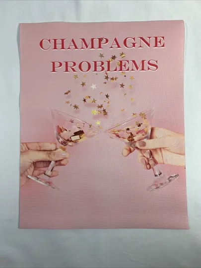 Discover Taylorr Swifts Canvas Poster 10" x 8" ~ Champagne Problems