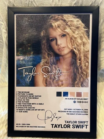 Discover New Framed Taylorr Swifts Canvas Wall Art