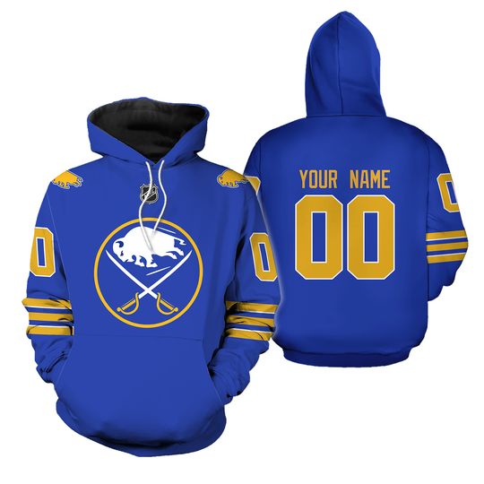 Buffalo Sabres Hoodie Custom Name And Number
