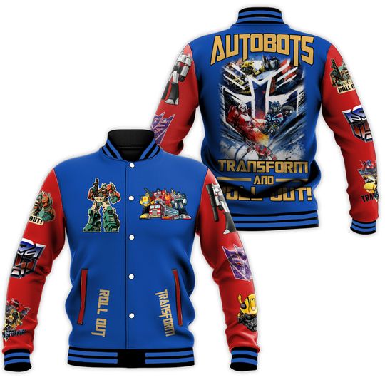 The Rise Of The Beast Autobots Transformer And Roll Out Baseball Jacket
