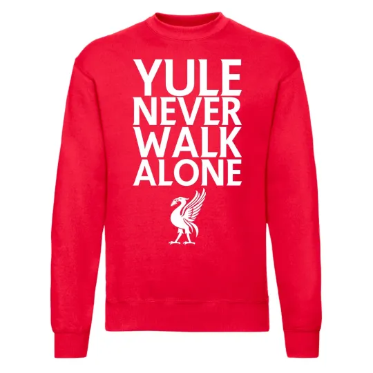 Discover Yule Never Walk Alone Liverpool Christmas Jumper | LFC | YNWA | KLOPP