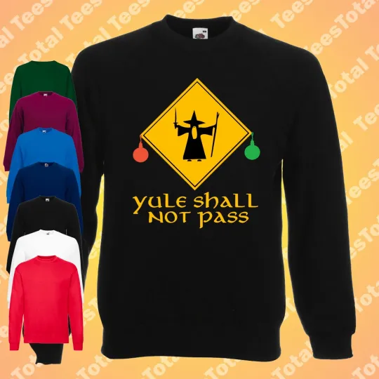 Yule Cannot Pass Gandalf Christmas Sweater, Santa Ugly Xmas Jumper