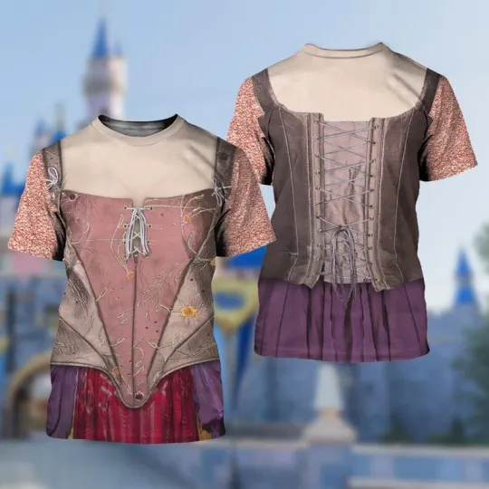 Discover Sarah Sanderson Cosplay Costume Hocus Pocus Tshirt 3D Printed