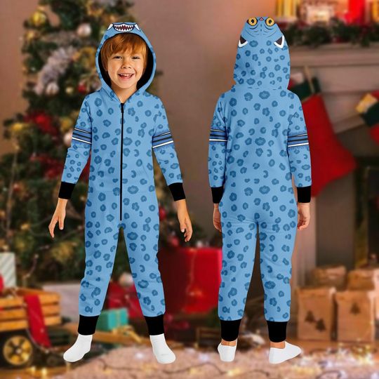 Blue Tiger Cosplay Onesie Pajamas, Blue Tiger Jumpsuit, Kpop Anime Jumpsuit, Animals Costume, Tiger Lovers One-piece Pajamas, Xmas Gifts