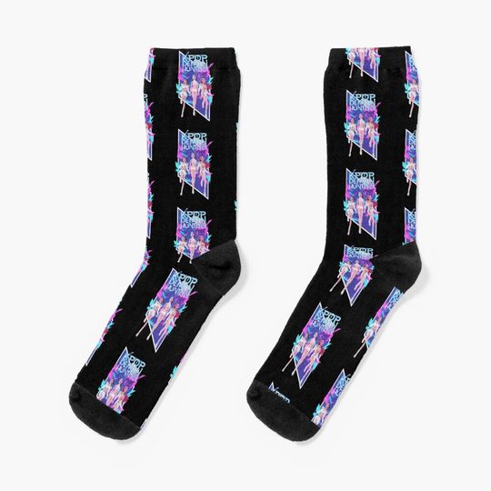 Discover Kpop Demon Hunter | Dark Fantasy Idol Aesthetic | Anime Streetwear Design Socks
