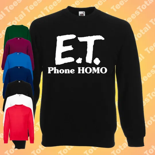 Discover E.T. Phone Homo Jumper Sweatshirt Homosexual | Gay | Queers | Lesbian | Bisexual