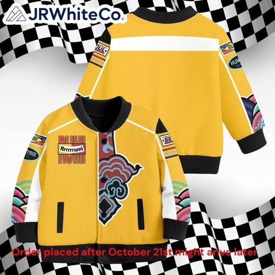 Discover Rumi Costume Baseball Jacket, Yellow Rumi Cosplay Jacket, Movie-Inspired Outfit, Halloween or Party Gift