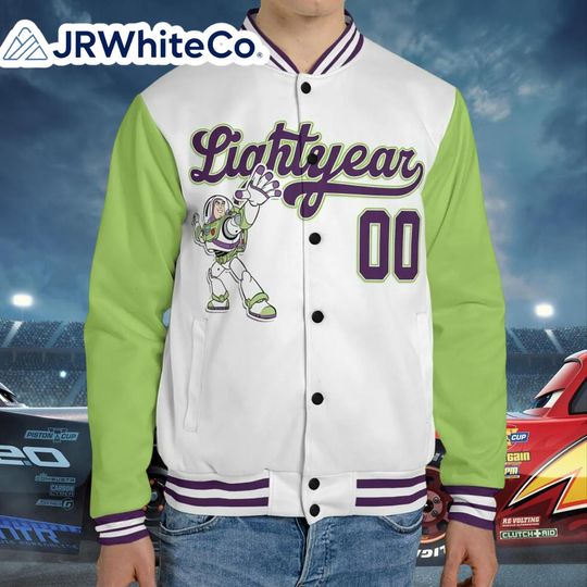 Discover Custom Buzz Lightyear Baseball Jacket, Personalized Name & Number Varsity Jacket, Family Matching Outfit, Disney Trip 2025