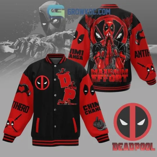 Deadpool Marvel Anti Hero Baseball Jacket