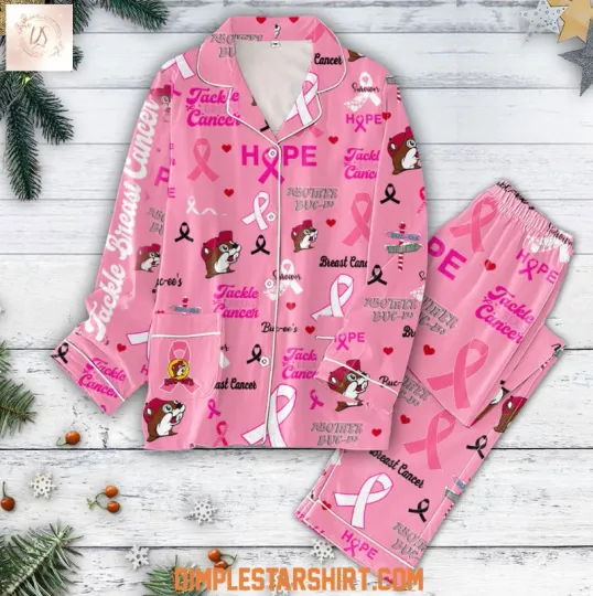 Discover Buc-Ee's Tackle Breast Cancer Pink Pajama Set
