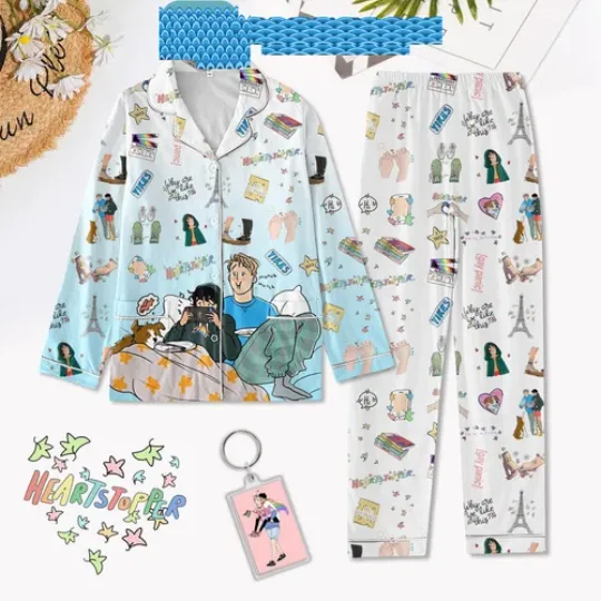 Discover Heartstopper Why Are We Like This Christmas Satin Pajama Set
