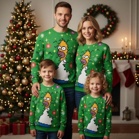 Discover Simpsons Ugly Christmas Sweater, Homer Sweater, Funny Christmas Gift For Men Women, Xmas Holiday Gift