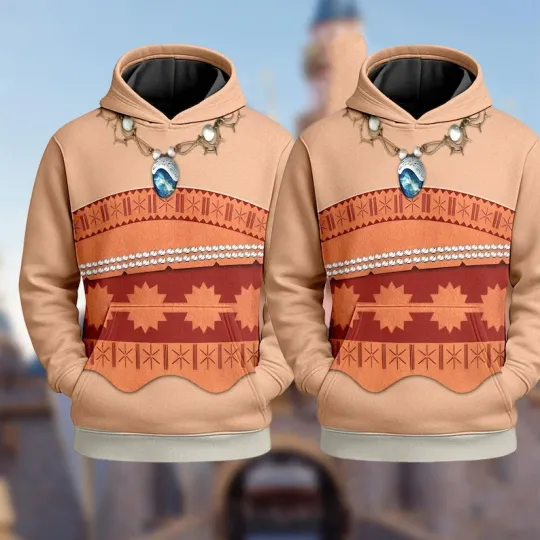 Discover Moana Princess Cosplay Costume Birthday Christmas Gift Hoodie 3D Printed