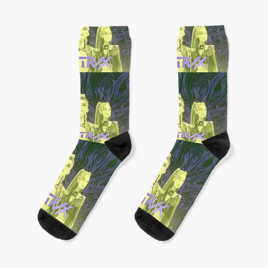 Huntrix demon hunters kpop Psycho fanart  Socks