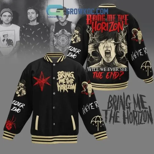 Discover Bring Me The Horizon Never Baseball Jacket