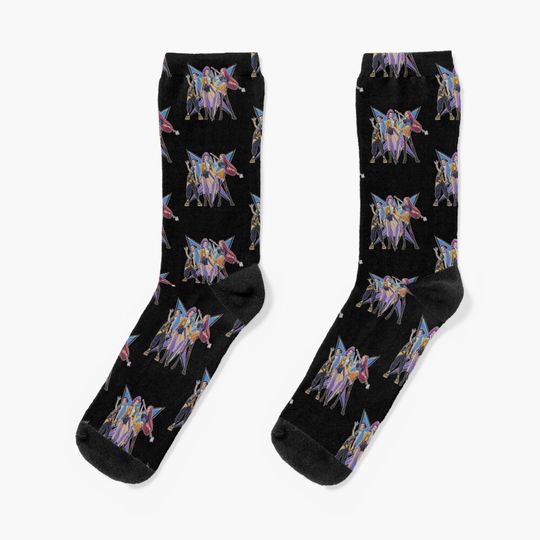 Kpop Demon Hunter | Dark Fantasy Idol Aesthetic | Anime Streetwear Design Socks