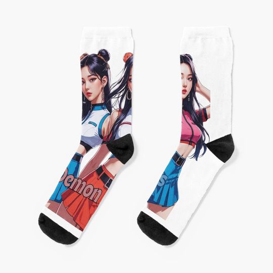 Huntrix Kpop girls demon Hunters Socks