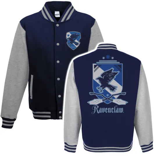 Harry Potter Jacket Ravenclaw House Badge Hogawarts Official Blue Grey New XXL