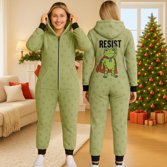 Portland Frog Anti-ICE Jumpsuit, Portland Frog Protester Shirt, Anti ICE, Unisex Protest, Anti Establishment, Deportation Resistance