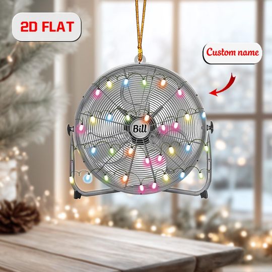 Discover Personalized Fan Ornament: Acrylic Xmas Tree Decor