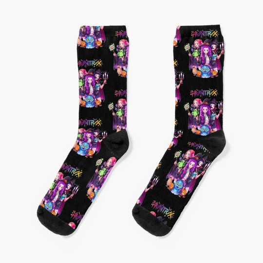 HUNTRIX Kpop Demon Hunters Halloween Witches   Socks