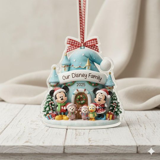 Discover Mickey Christmas Acrylic Ornament, Disney Christmas Ornament, Mickey & Friends Home Keepsake, Christmas Gift For Mickey Fan