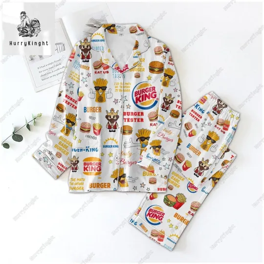 Discover Burger King Pajamas Set, Burger King Womens Pajamas, Burger King Holiday