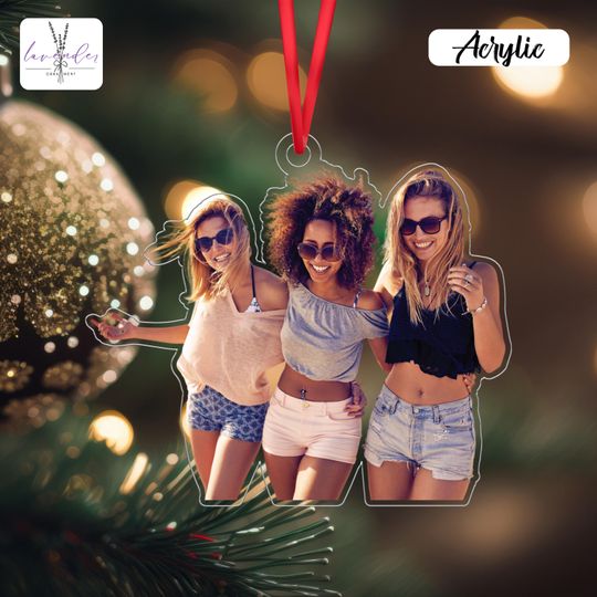 Best Friendship Acrylic Ornament, Custom Graduate Photo Cutout Ornaments, Bestie Keepsake Ornaments, Birthday Gift Bestie, Graduation Gifts