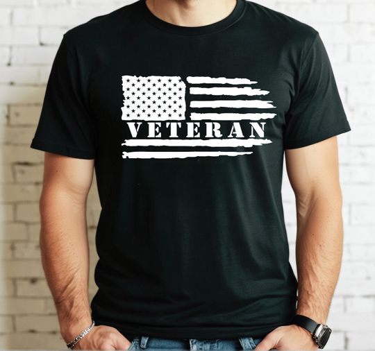 Discover American Flag Veteran Shirt, Patriotic Military Tee, USA Army Soldier Pride T-Shirt, Veterans Day Shirt, USA Flag Shirt, Veterans Day Gift