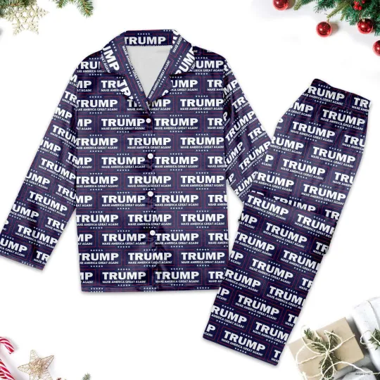 Discover Trump 2024 Make America Great Again Pajamas Supporters Pajamas