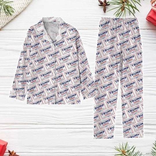 Discover Trump Vance 2024 Xmas Take America Step Brothers Hoiday Santa Christmas Pajamas