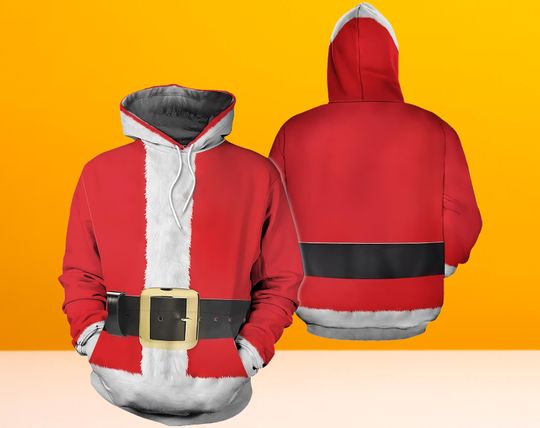 Discover Santa Claus Christmas Costume Hoodie 3D, Santa Claus Christmas 3D Hoodie, Santa Claus 3D Hoodie, Christmas Hoodie 3D, Gift Christmas.