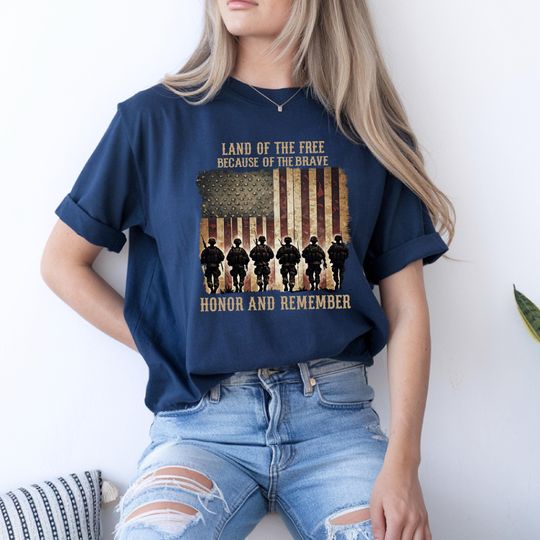 Discover Memorial Day Shirt: Patriotic American Flag Veteran Tee