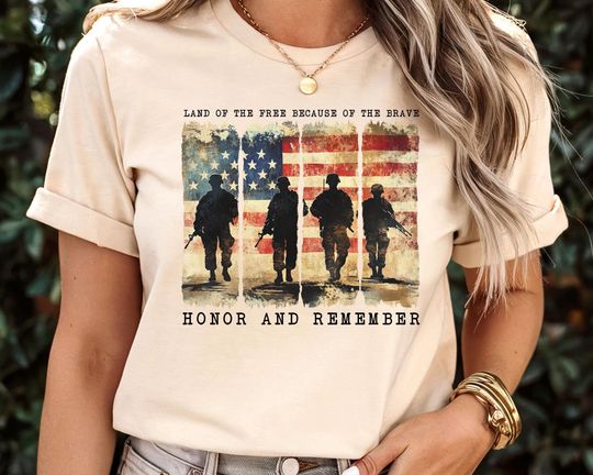 Discover Memorial Day Shirt, Land of the brave Shirt, Army Shirt, Heart Memorial Day Shirt