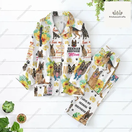 Discover German Shepherd Pajamas Set, German Shepherd Pajamas Family, German Shepherd Lov